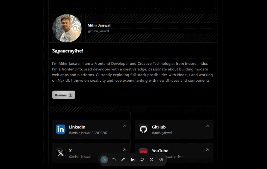 Minimalist Portfolio