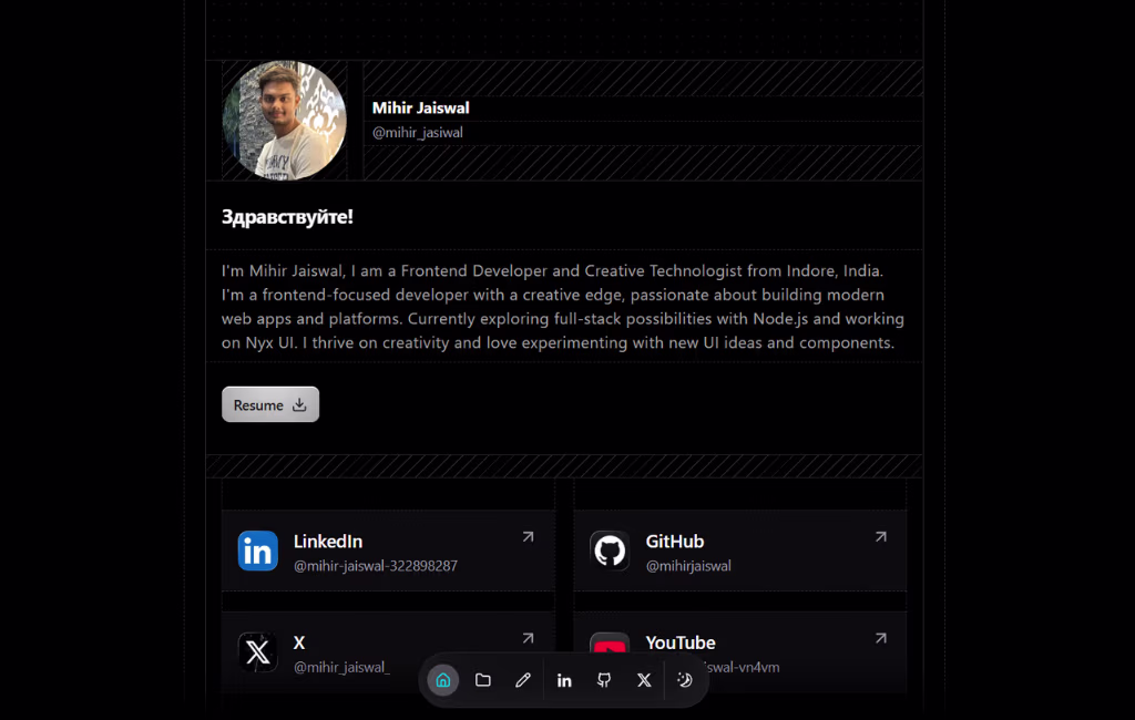 Minimalist Portfolio